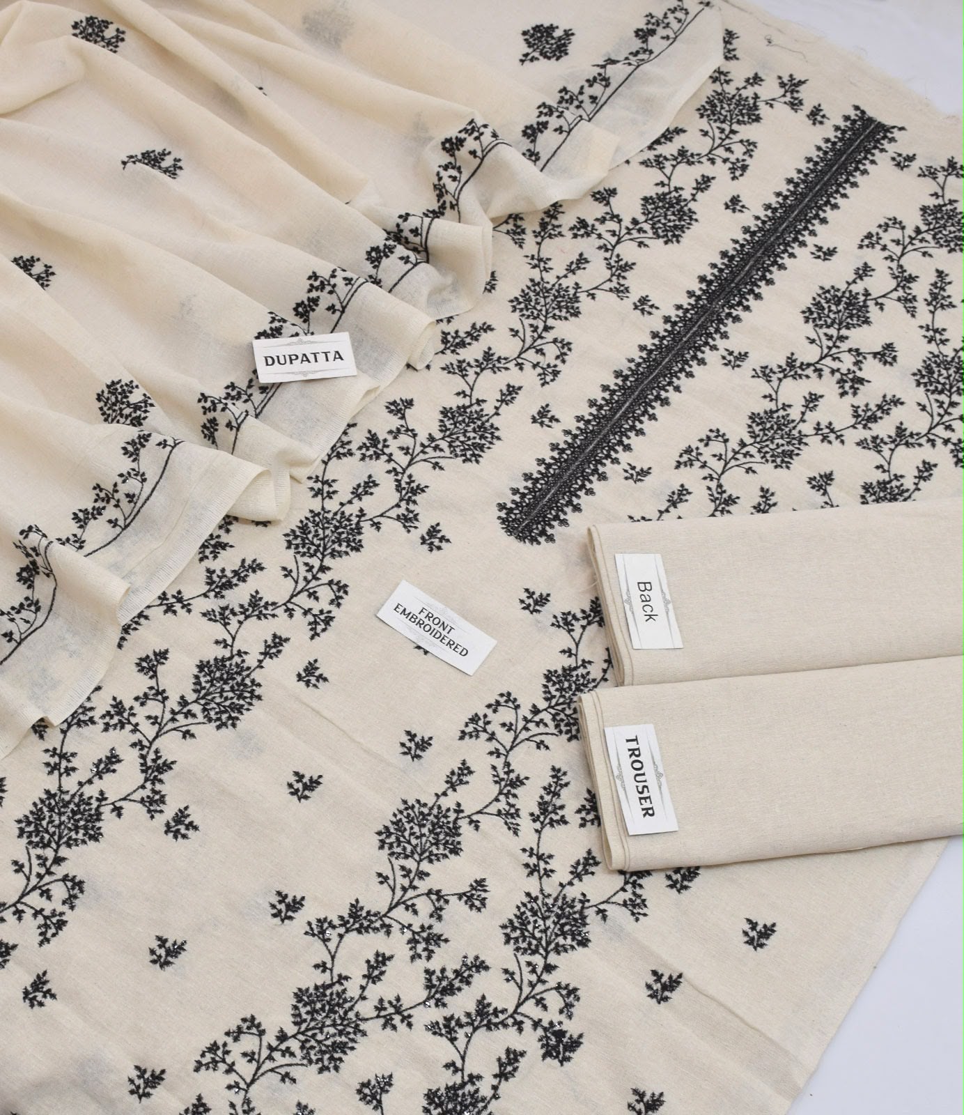 Multani Khaadi Khaddar Embroidered 3PC