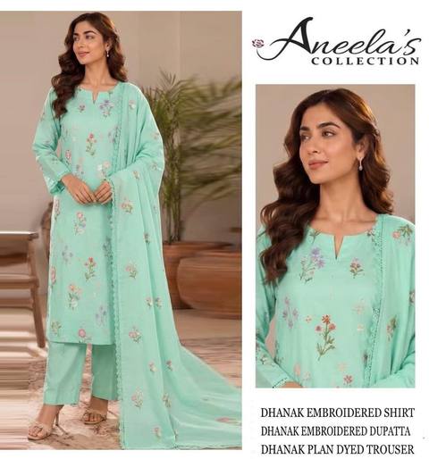 Aneela's Embroidered Dhanak 3PC with Embroidered Shawl — photo 5