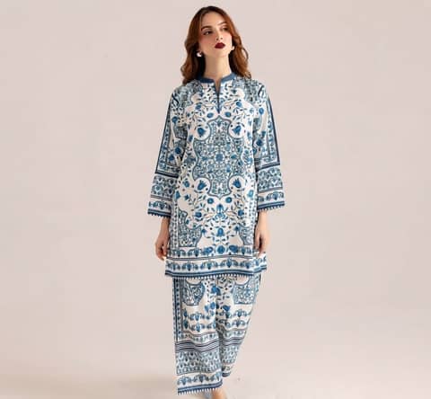 Ethnic Printed Khaddar 3PC