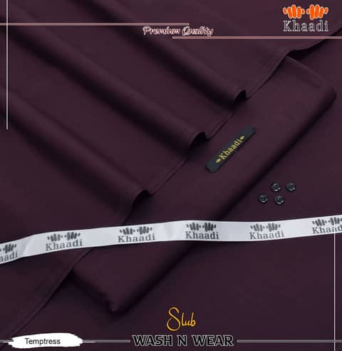 Khaadi Slub Wash & Wear Unstitched